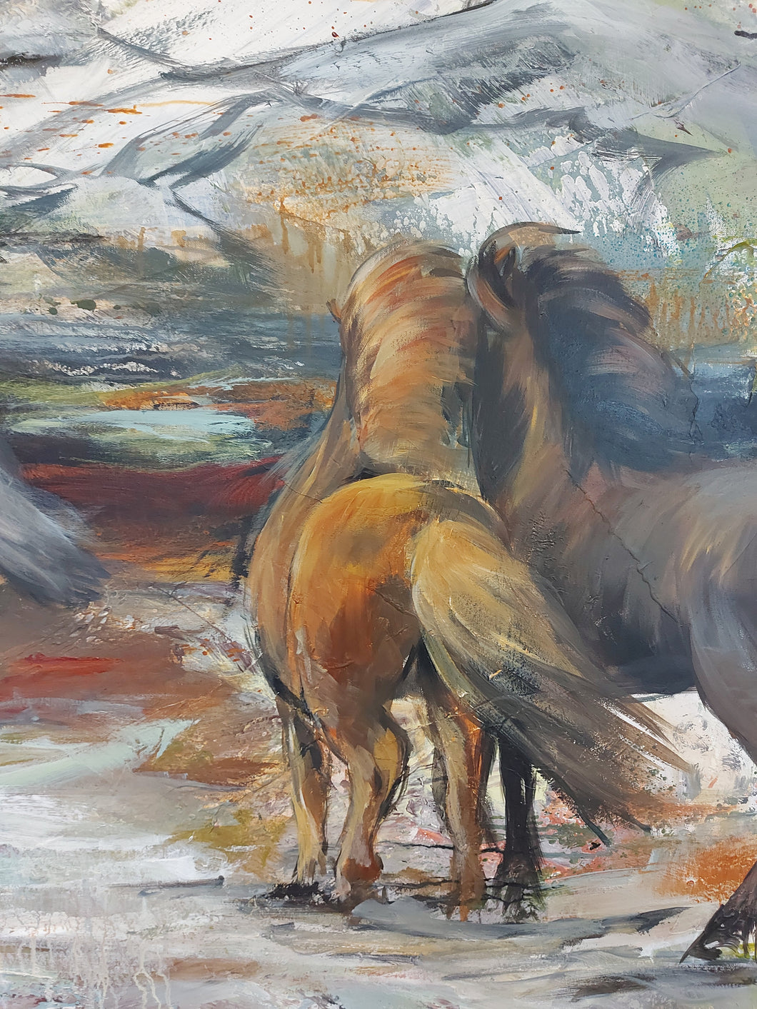 Summer painting course.  11.and 12. July 2024. Ponyværkstedet Aabenraa 